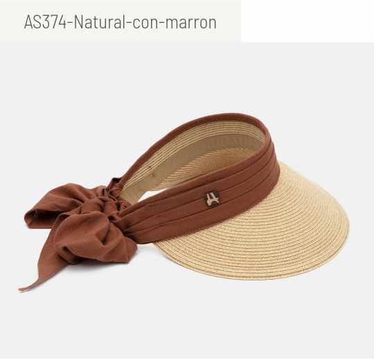 Natural con lazo marrón